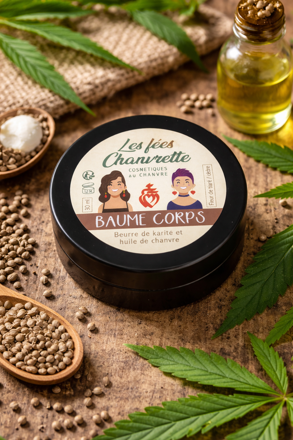 Baume Corps Nourrissant au Chanvre