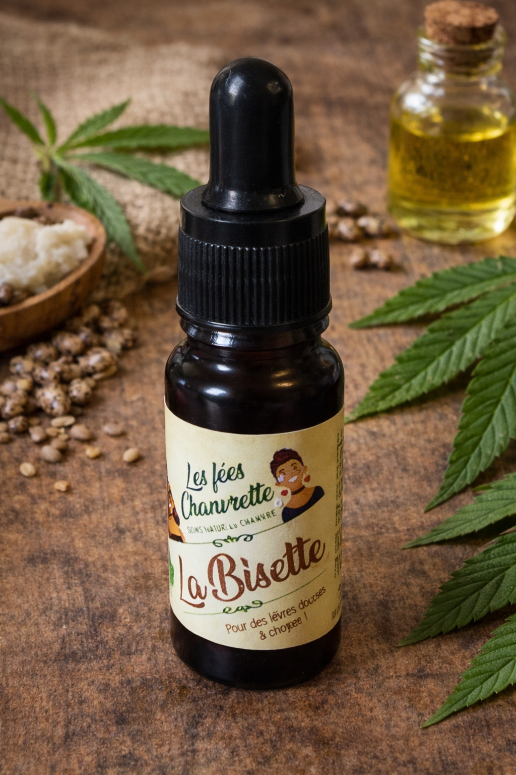 La Bisette – Huile Lèvres au Chanvre Bio